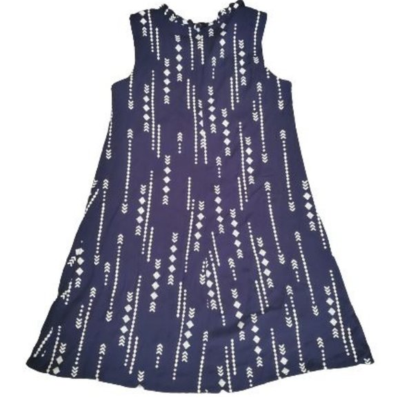 Speechless Kids Girls Tassel & Embroidered A-Line Lined Dress Navy Blue Size 7 - Picture 3 of 11